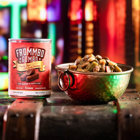 Fromm Frommbo Gumbo Wet Dog Food - Hearty Beef Sausage Stew - 12.5oz Can